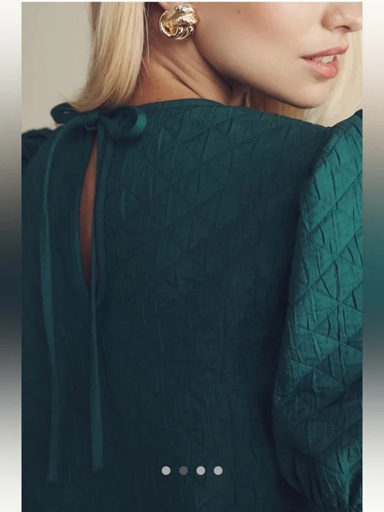 NWT Maeve Puff-Sleeve Drop-Waist
Mini Dress - Picture 3 of 6